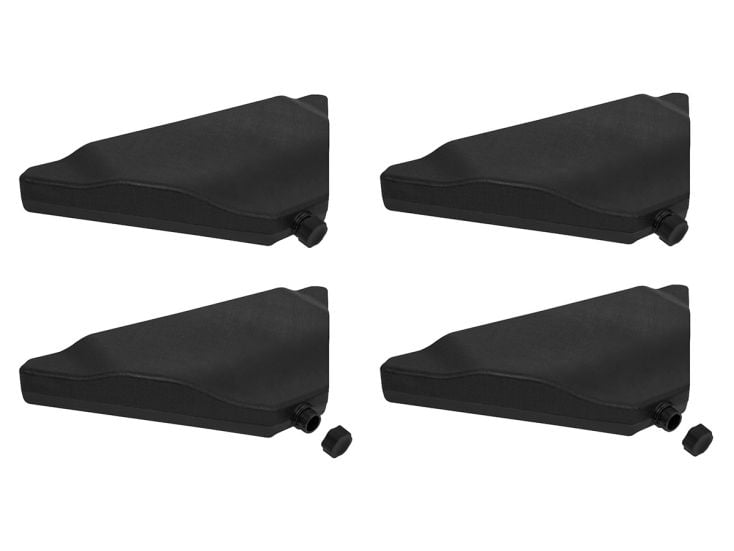 VONROC Premium füllbare Sonnenschirmfliesen - 4 Stück