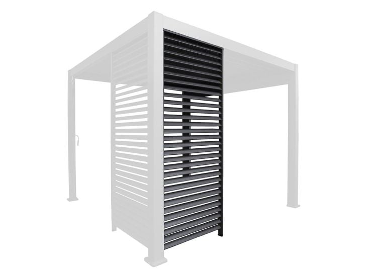 Orion 400 cm Seite lamellenwand - Anthracite