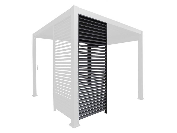 Orion 300 cm Seite lamellenwand - Anthracite