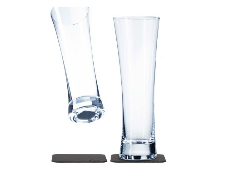 Silwy 2er Set magnetische Kristall-Biergläser