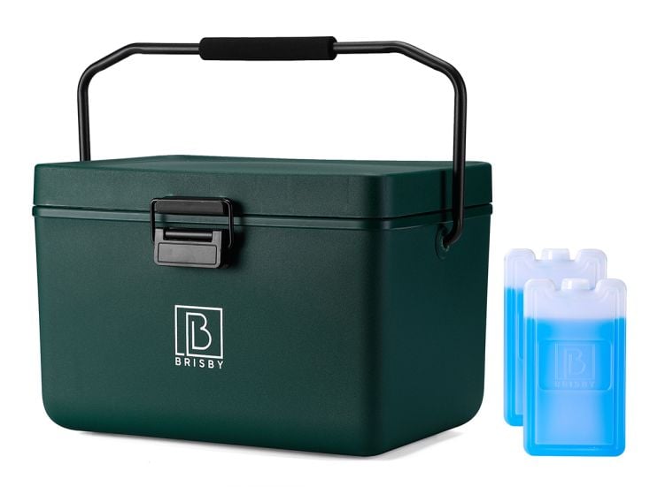 Brisby Frigobox 12 Liter Kühlbox mit Kühlelementen - Green