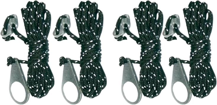 Norskskin Reflektierende Zeltleinen mit Alu Spanner - 4 St.