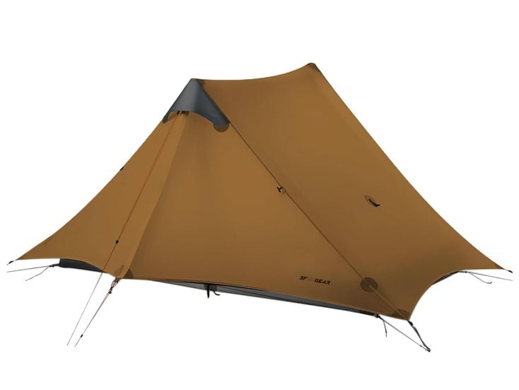 3F UL GEAR Lanshan 2-Personen-Zelt – Braun