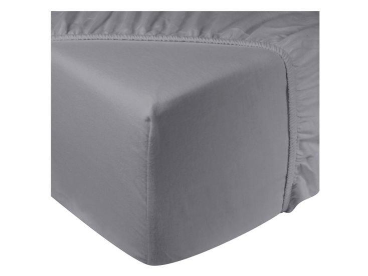 DoubleDry Flanel 140x200 cm spannbettlaken - grau