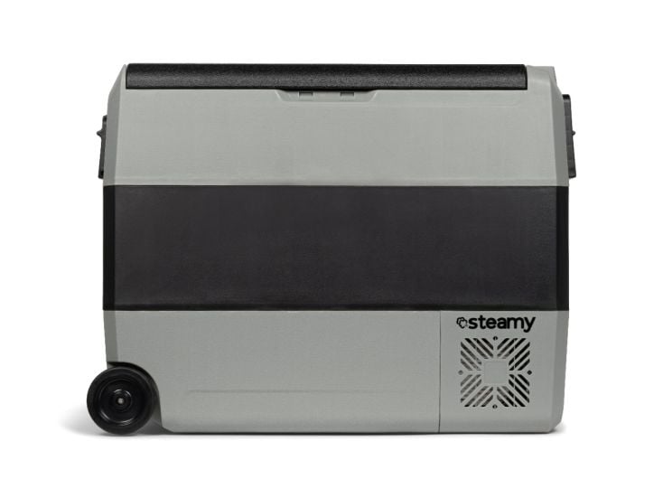 Steamy-E Dual Zone 60, Elektrische Kühlbox mit Rollen, 56L
