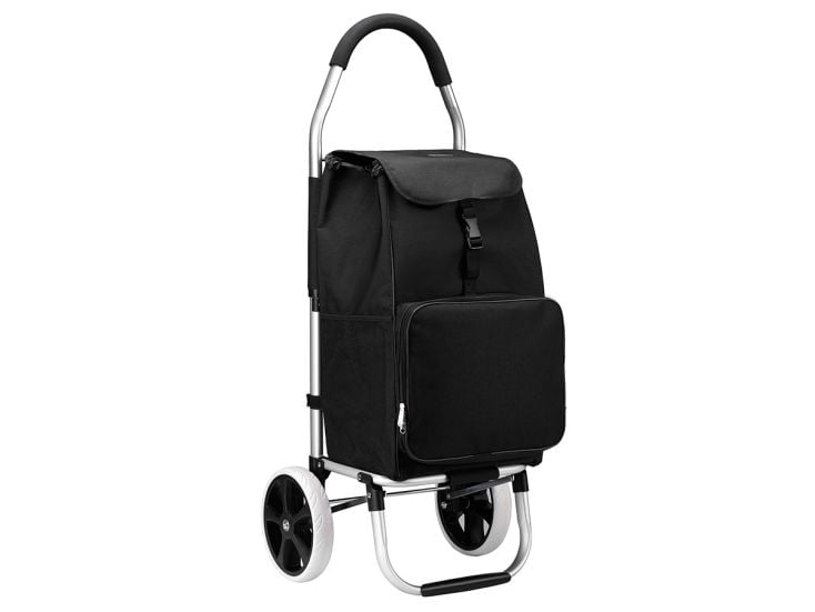 Packbarer 45-Liter-Einkaufswagen mit Kühlfach – Black