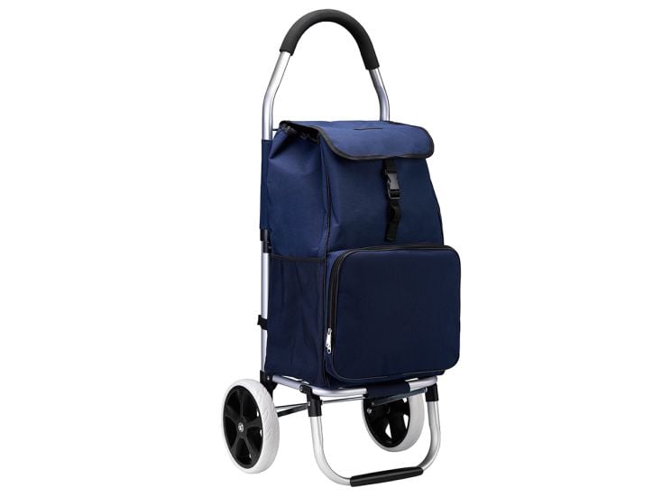 Packbarer 45-Liter-Einkaufswagen mit Kühlfach – Blue