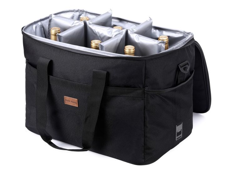 Packbare 40-Liter-Kühltasche mit Trennwand – Black