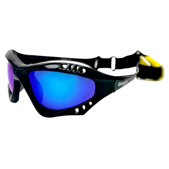 Glogglz Finz polarisierte Sonnenbrille - Black