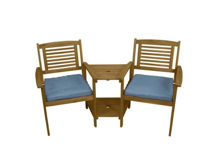 Loveseat Gartenbank mit Kissen