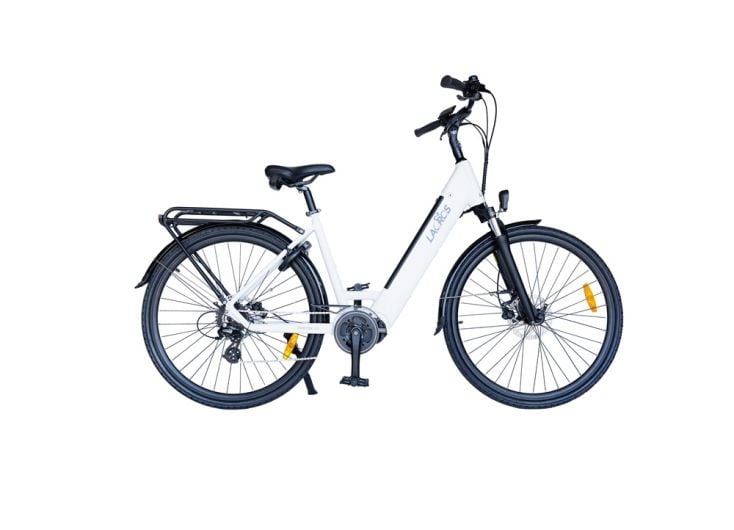 Lacros Drafter E-bike mit Mittelmotor - Mattweiß