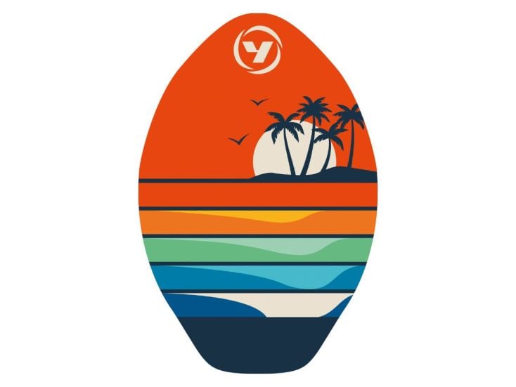 Yello Holz-Skimboard 30“ - Sunset