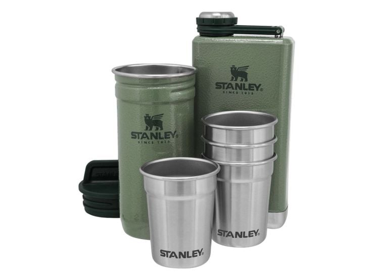 Stanley 55 ml Schnapsgläser set mit 230ml Flakon - Green