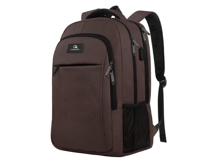 Travelhawk 28 Liter Rucksack mit USB-Anschluss - Brown