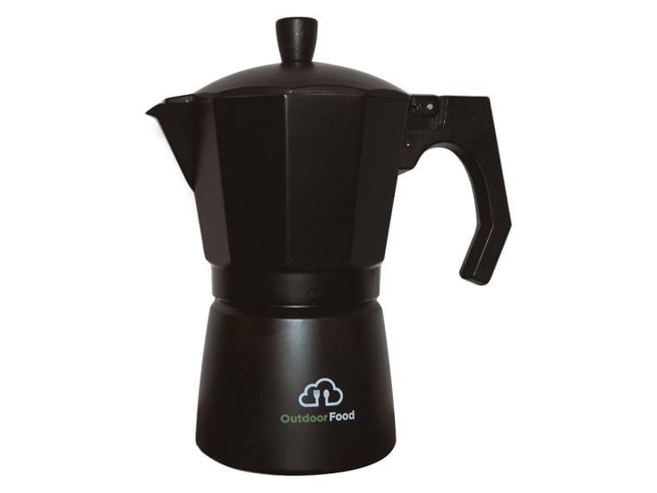 Outdoor Food 6 Tassen Perkolator – schwarz