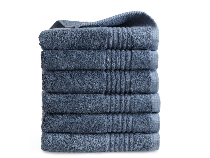 PHLOX Supreme 50 x 100 cm set van 6 handtuch - blau