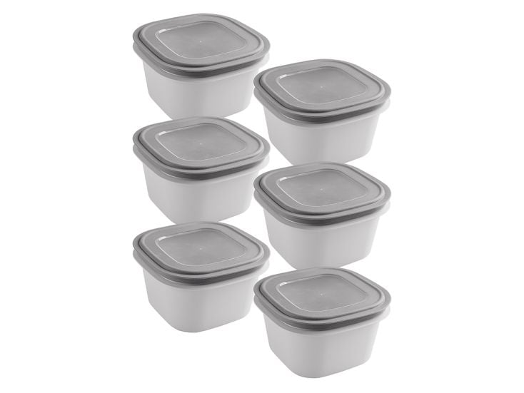 Sunware Sigma home 1,8 Liter Set von 6 Frischhaltedose - Grey