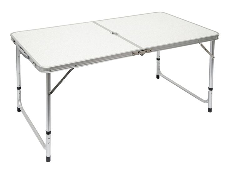 AMANKA 120x60 höhenverstellbarer Aluminium Campingtisch