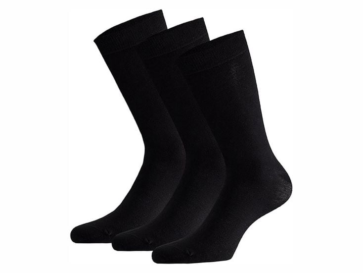 Apollo Basic Bamboo Black 3-Pack Socken