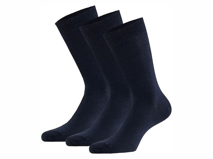 Apollo Basic Bamboo Navy 3-Pack Socken