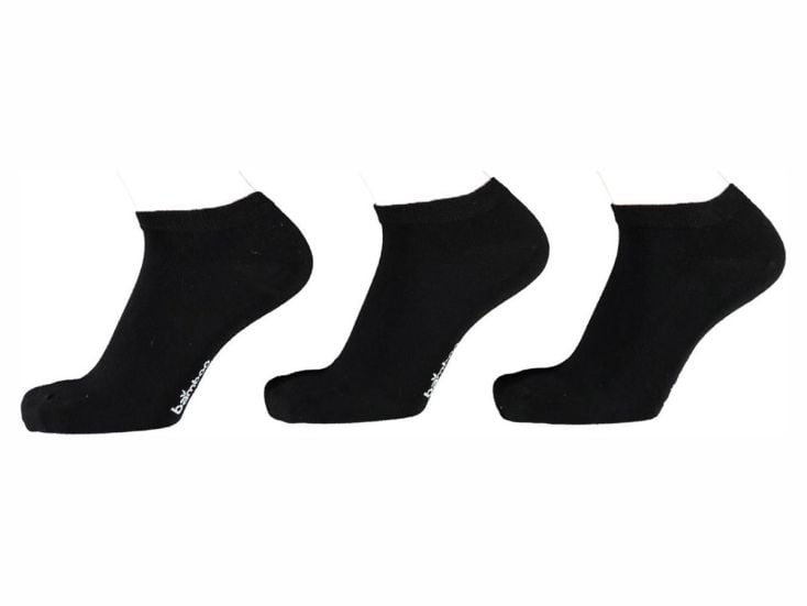 Apollo Basic Bamboo Black 3-Pack Sneakersocken