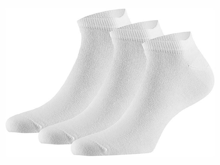 Apollo Basic Bamboo White 3-Pack Sneakersocken