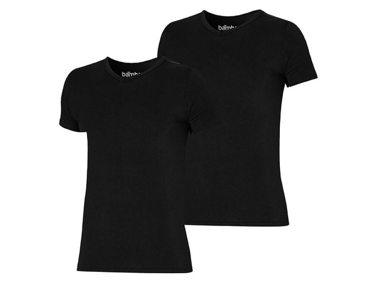 Apollo Bamboo Basic V-Neck Black Herren T-shirt