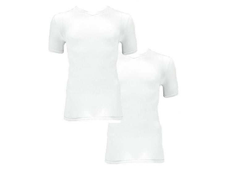 Apollo Bamboo Basic V-Neck White Herren T-shirt
