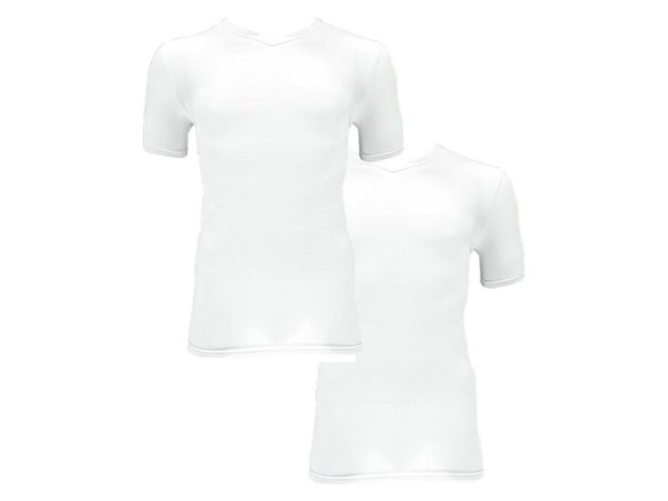 Apollo Bamboo Basic V-Neck White Herren T-shirt