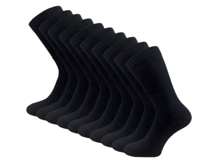 Apollo 10-pack Black Sportsocken
