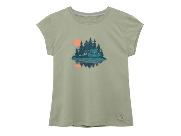 Van One Reflection Fern Green Damen T-shirt