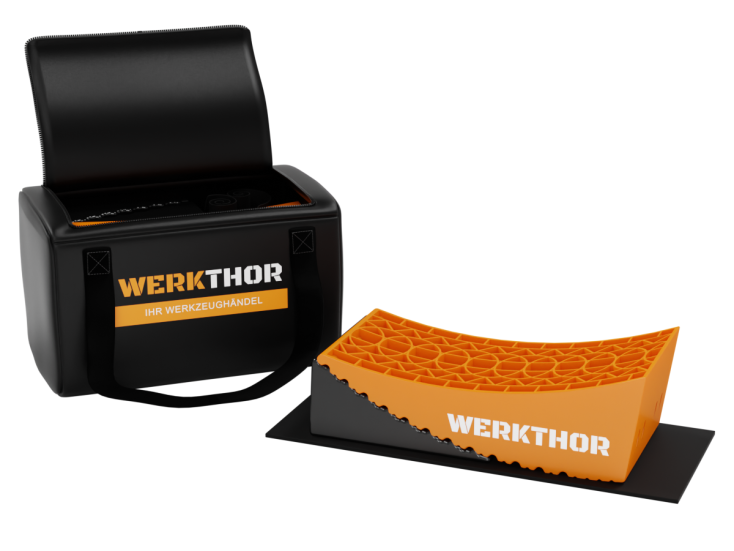 Werkthor stufenlose Auffahrkeile Tasche - Orange