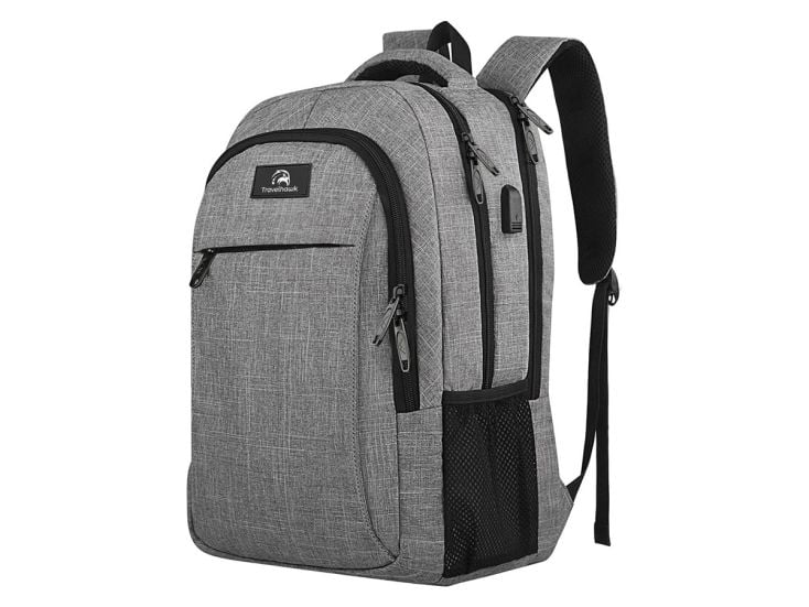 Travelhawk 28 Liter Rucksack mit USB-Anschluss - Grey