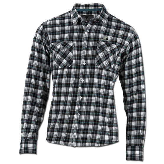 Wolf Camper Forest Turquoise Herrenhemd