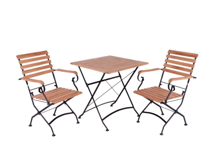 MaximaVida Toscana quadratisches Bistro-Set mit Armlehne  - 70 cm
