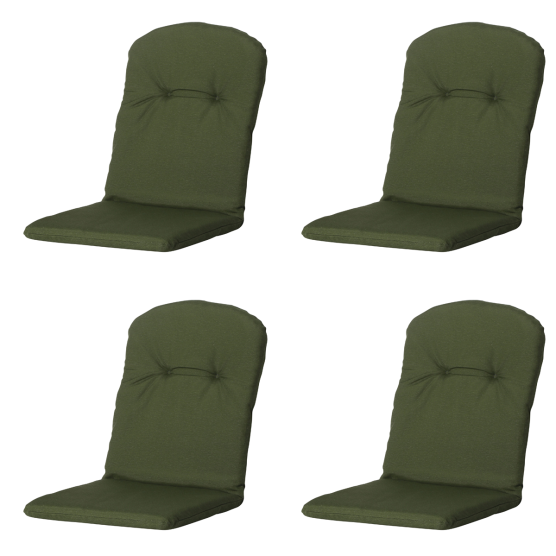 Madison Panama grünes Schalensitzkissen - 4er-Set