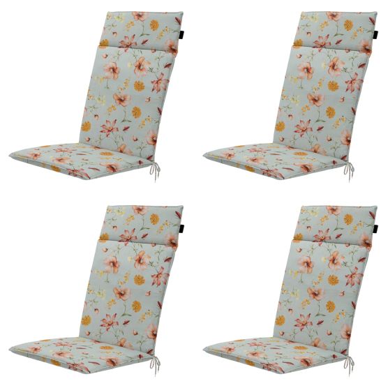 Madison Florina orange Gartenstuhlkissen - 4er-Set