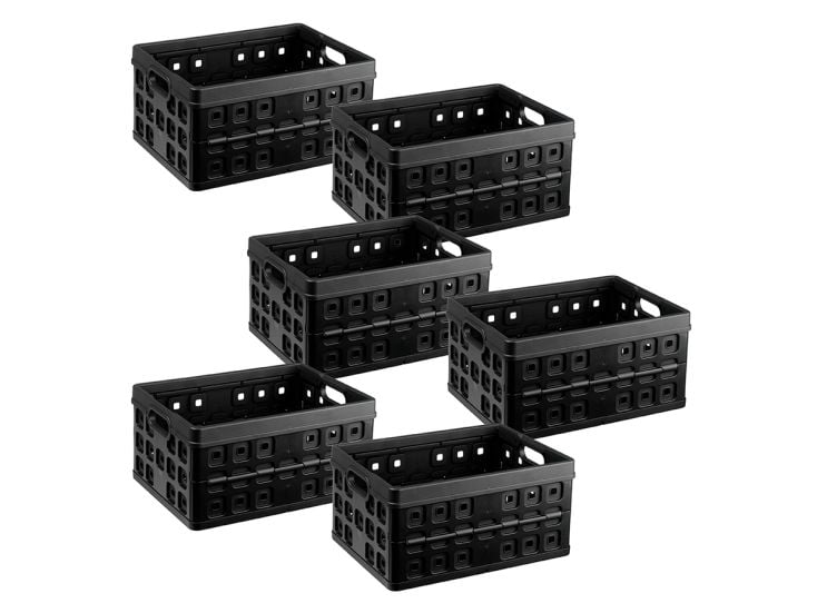 Sunware Square 32 Liter Set von 6 Klappboxen