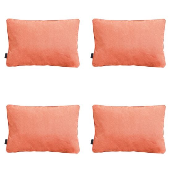 Madison Panama Flammenorange Dekokissen - 4er Set