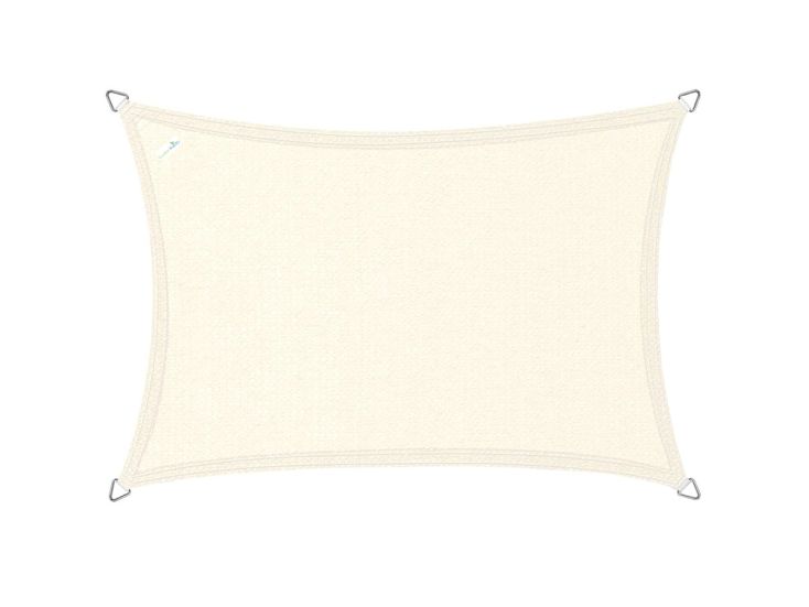 Buitenkado 3x6 HDPE Sonnensegel - cream white