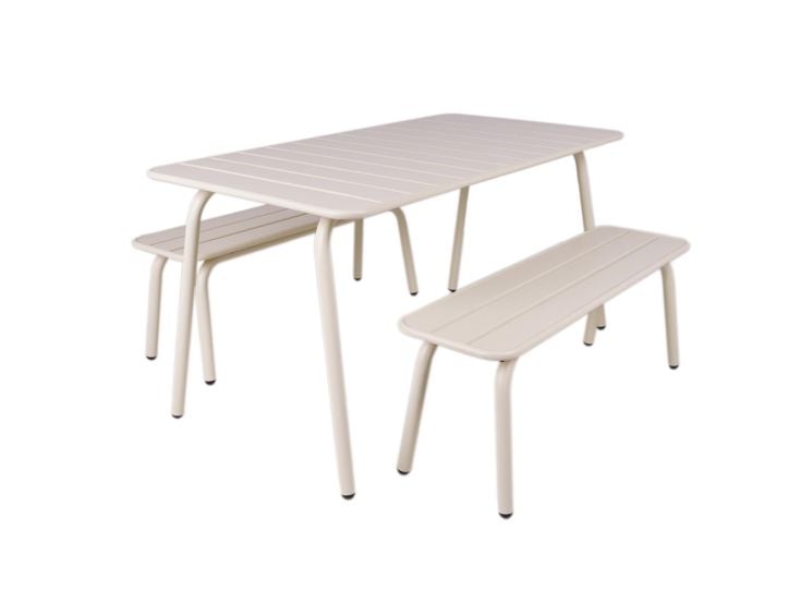 MaximaVida 3-teiliges 150 cm Metall-Picknick-Set