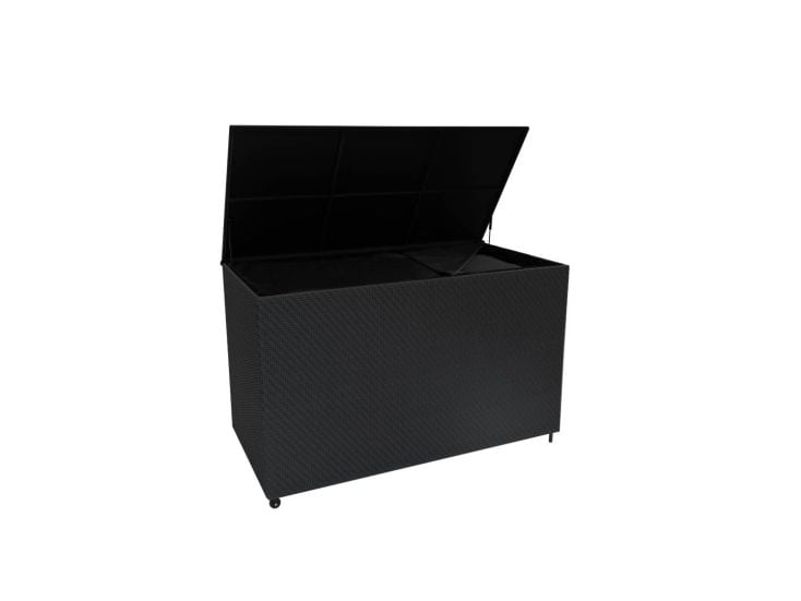 Serafina Rattan Kissenbox 996L - Schwarz