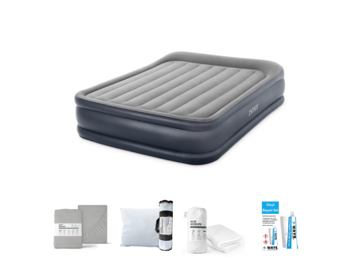 Intex Deluxe 203 x 152 cm Luftmatratzen-Set - 
5-teilig