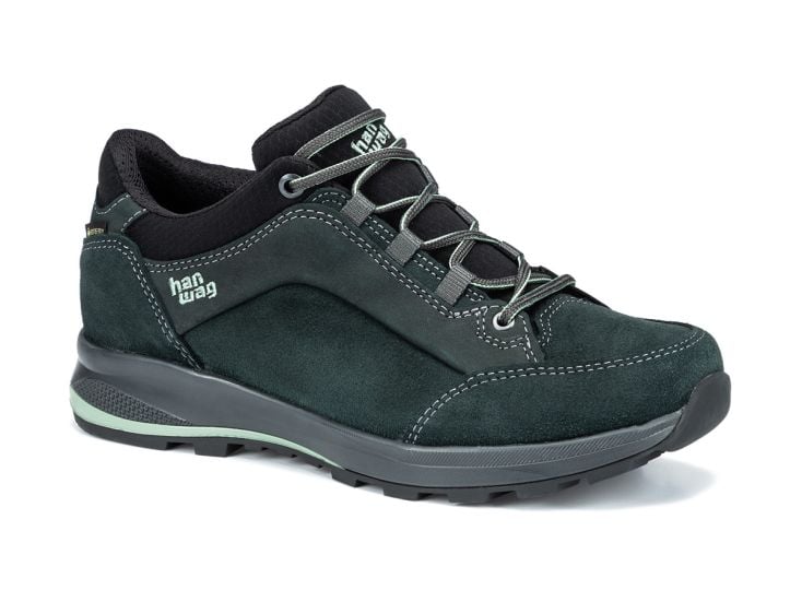 Hanwag Banks Low GTX Petrol/Mint damen wanderschuhe