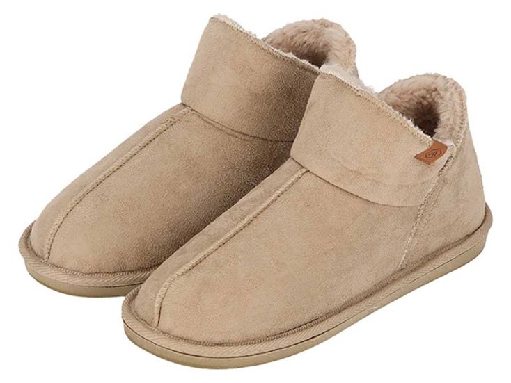 Apollo Damen Hausschuhe - Suede Beige
