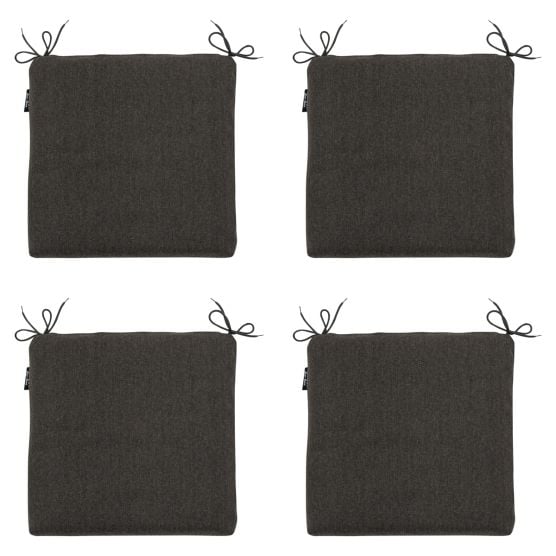 Madison Dark Canvas Eco+ Sitzkissen - 4er-Set