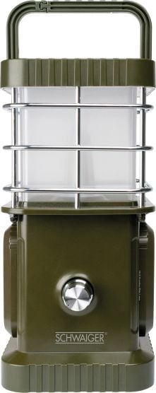 Schwaiger LED-Campingleuchte mit Bluetooth Lautsprecher