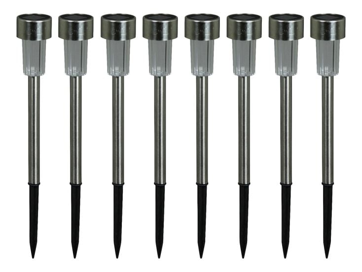 Luxform Siena Satz mit 8 Solar-Außenlampen