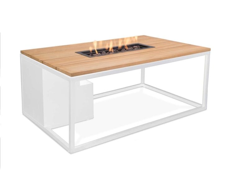 Cosi Fires Cosiloft 120 Feuertisch - White/Teak