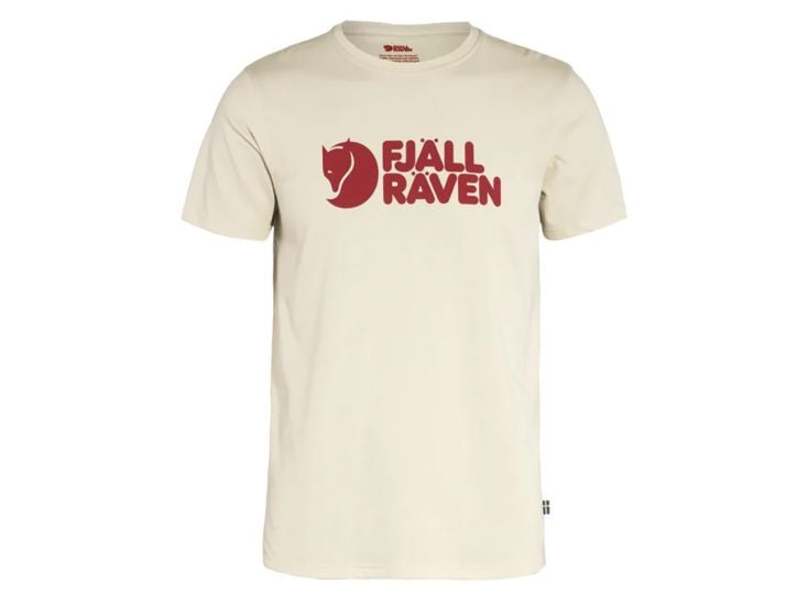 Fjällräven Logo Herren T-Shirt - Chalk White